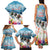 New Zealand Merry Christmas Family Matching Tank Maxi Dress and Hawaiian Shirt Kiwi Birds Snow Boarding-Vibrant Tropical Flower - Polynesian Pride