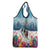 New Zealand Merry Christmas Grocery Bag Kiwi Birds Snow Boarding-Vibrant Tropical Flower - Polynesian Pride