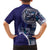 Samoan Siapo Art Tattoo Polynesian Pattern Family Matching Short Sleeve Bodycon Dress and Hawaiian Shirt Navy Color - Polynesian Pride
