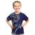 Samoan Siapo Art Tattoo Polynesian Pattern Kid T Shirt Navy Color - Polynesian Pride