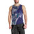 Samoan Siapo Art Tattoo Polynesian Pattern Men Tank Top Navy Color - Polynesian Pride