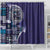 Samoan Siapo Art Tattoo Polynesian Pattern Shower Curtain Navy Color - Polynesian Pride