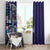 Samoan Siapo Art Tattoo Polynesian Pattern Window Curtain Navy Color - Polynesian Pride