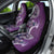 Samoan Siapo Art Tattoo Polynesian Pattern Car Seat Cover Purple Color - Polynesian Pride