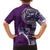 Samoan Siapo Art Tattoo Polynesian Pattern Family Matching Tank Maxi Dress and Hawaiian Shirt Purple Color - Polynesian Pride
