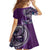 Samoan Siapo Art Tattoo Polynesian Pattern Family Matching Tank Maxi Dress and Hawaiian Shirt Purple Color - Polynesian Pride