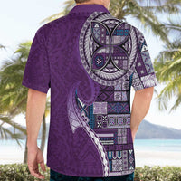 Samoan Siapo Art Tattoo Polynesian Pattern Hawaiian Shirt Purple Color - Polynesian Pride