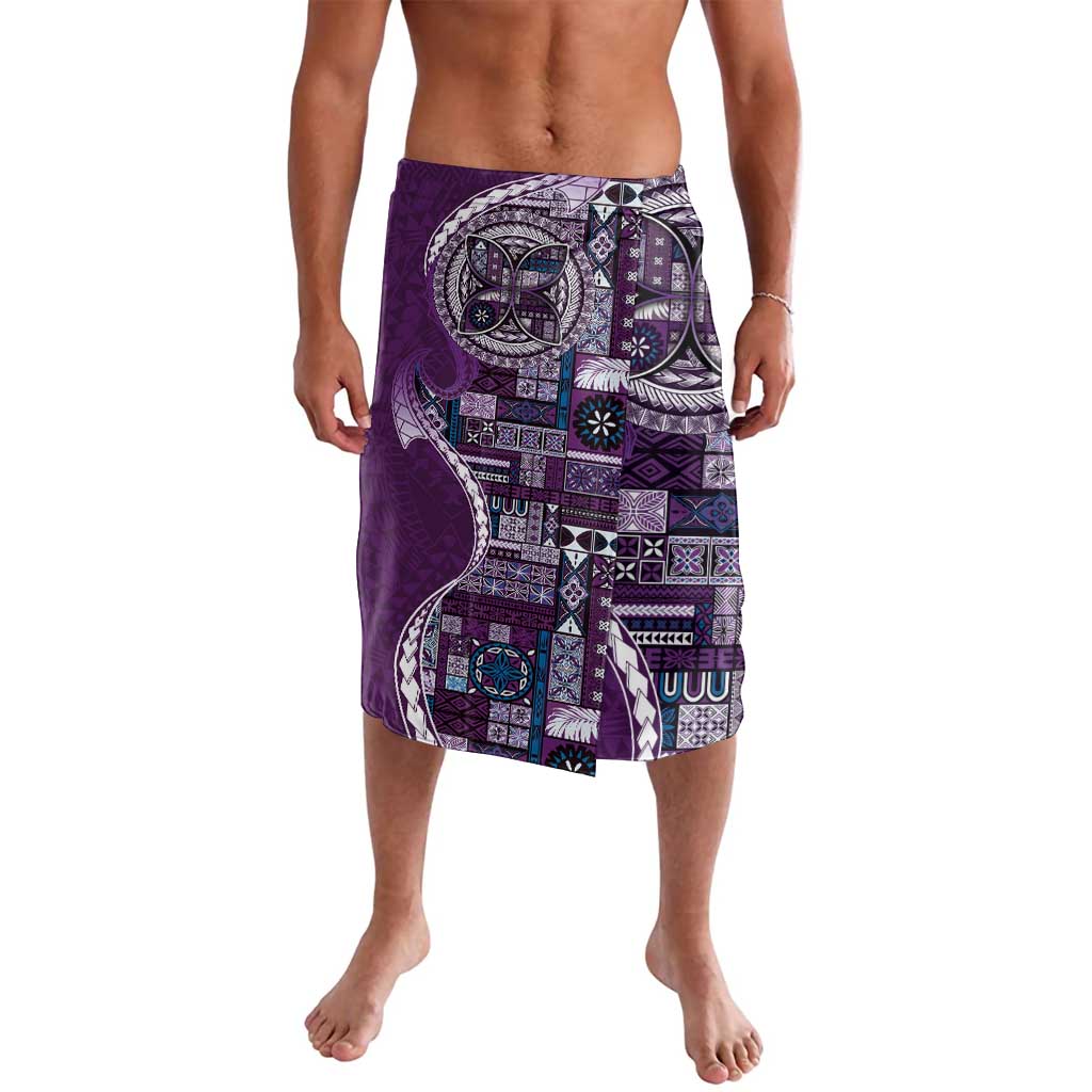 Samoan Siapo Art Tattoo Polynesian Pattern Lavalava Purple Color - Polynesian Pride
