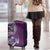 Samoan Siapo Art Tattoo Polynesian Pattern Luggage Cover Purple Color - Polynesian Pride