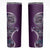 Samoan Siapo Art Tattoo Polynesian Pattern Skinny Tumbler Purple Color - Polynesian Pride