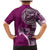 Samoan Siapo Art Tattoo Polynesian Pattern Family Matching Mermaid Dress and Hawaiian Shirt Pink Color - Polynesian Pride