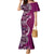 Samoan Siapo Art Tattoo Polynesian Pattern Family Matching Mermaid Dress and Hawaiian Shirt Pink Color - Polynesian Pride