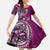 Samoan Siapo Art Tattoo Polynesian Pattern Family Matching Tank Maxi Dress and Hawaiian Shirt Pink Color - Polynesian Pride