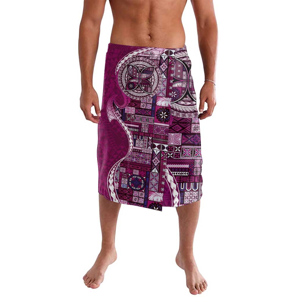 Samoan Siapo Art Tattoo Polynesian Pattern Lavalava Pink Color - Polynesian Pride