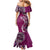 Samoan Siapo Art Tattoo Polynesian Pattern Mermaid Dress Pink Color - Polynesian Pride