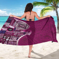 Samoan Siapo Art Tattoo Polynesian Pattern Sarong Pink Color - Polynesian Pride