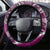 Samoan Siapo Art Tattoo Polynesian Pattern Steering Wheel Cover Pink Color - Polynesian Pride