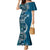 Samoan Siapo Art Tattoo Polynesian Pattern Mermaid Dress Teal Color - Polynesian Pride