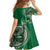 Samoan Siapo Art Tattoo Polynesian Pattern Family Matching Tank Maxi Dress and Hawaiian Shirt Green Color - Polynesian Pride