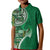 Samoan Siapo Art Tattoo Polynesian Pattern Kid Polo Shirt Green Color - Polynesian Pride