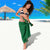 Samoan Siapo Art Tattoo Polynesian Pattern Sarong Green Color - Polynesian Pride