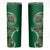 Samoan Siapo Art Tattoo Polynesian Pattern Skinny Tumbler Green Color - Polynesian Pride