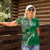 Samoan Siapo Art Tattoo Polynesian Pattern Women Polo Shirt Green Color - Polynesian Pride