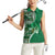 Samoan Siapo Art Tattoo Polynesian Pattern Women Sleeveless Polo Shirt Green Color - Polynesian Pride