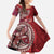 Samoan Siapo Art Tattoo Polynesian Pattern Family Matching Tank Maxi Dress and Hawaiian Shirt Red Color - Polynesian Pride