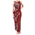 Samoan Siapo Art Tattoo Polynesian Pattern Family Matching Tank Maxi Dress and Hawaiian Shirt Red Color - Polynesian Pride