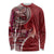 Samoan Siapo Art Tattoo Polynesian Pattern Long Sleeve Shirt Red Color - Polynesian Pride
