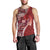Samoan Siapo Art Tattoo Polynesian Pattern Men Tank Top Red Color - Polynesian Pride
