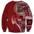 Samoan Siapo Art Tattoo Polynesian Pattern Sweatshirt Red Color - Polynesian Pride