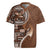 Samoan Siapo Art Tattoo Polynesian Pattern Rugby Jersey Brown Color - Polynesian Pride