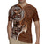 Samoan Siapo Art Tattoo Polynesian Pattern Rugby Jersey Brown Color - Polynesian Pride