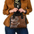 Samoan Siapo Art Tattoo Polynesian Pattern Shoulder Handbag Brown Color - Polynesian Pride