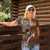 Samoan Siapo Art Tattoo Polynesian Pattern Women Polo Shirt Brown Color - Polynesian Pride