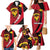 Papua New Guinea Mask Festival Family Matching Mermaid Dress and Hawaiian Shirt Papua Niugini Tribe Mask Melanesian Pattern