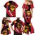 Papua New Guinea Mask Festival Family Matching Mermaid Dress and Hawaiian Shirt Papua Niugini Tribe Mask Melanesian Pattern
