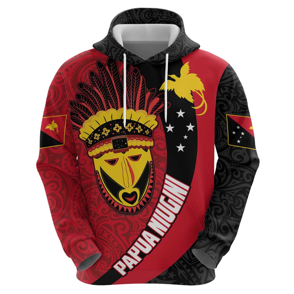 Papua New Guinea Mask Festival Hoodie Papua Niugini Tribe Mask Melanesian Pattern