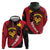 Papua New Guinea Mask Festival Zip Hoodie Papua Niugini Tribe Mask Melanesian Pattern
