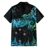 New Zealand Kea Bird Family Matching Puletasi and Hawaiian Shirt Maori Tattoo and Silver Fern Paua Shell Style LT03 - Polynesian Pride