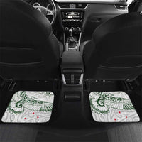 New Zealand Kea Bird Car Mats Maori Tattoo and Silver Fern Green Color