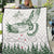 New Zealand Kea Bird Quilt Maori Tattoo and Silver Fern Green Color