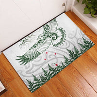 New Zealand Kea Bird Rubber Doormat Maori Tattoo and Silver Fern Green Color LT03 - Polynesian Pride