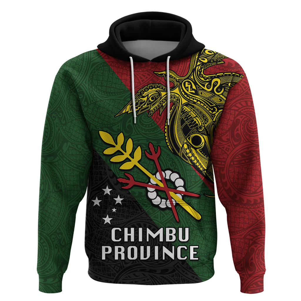 Papua New Guinea Chimbu Province Hoodie PNG Birds Of Paradise Polynesian Arty Style LT03 Green - Polynesian Pride