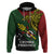 Papua New Guinea Chimbu Province Hoodie PNG Birds Of Paradise Polynesian Arty Style LT03 Green - Polynesian Pride