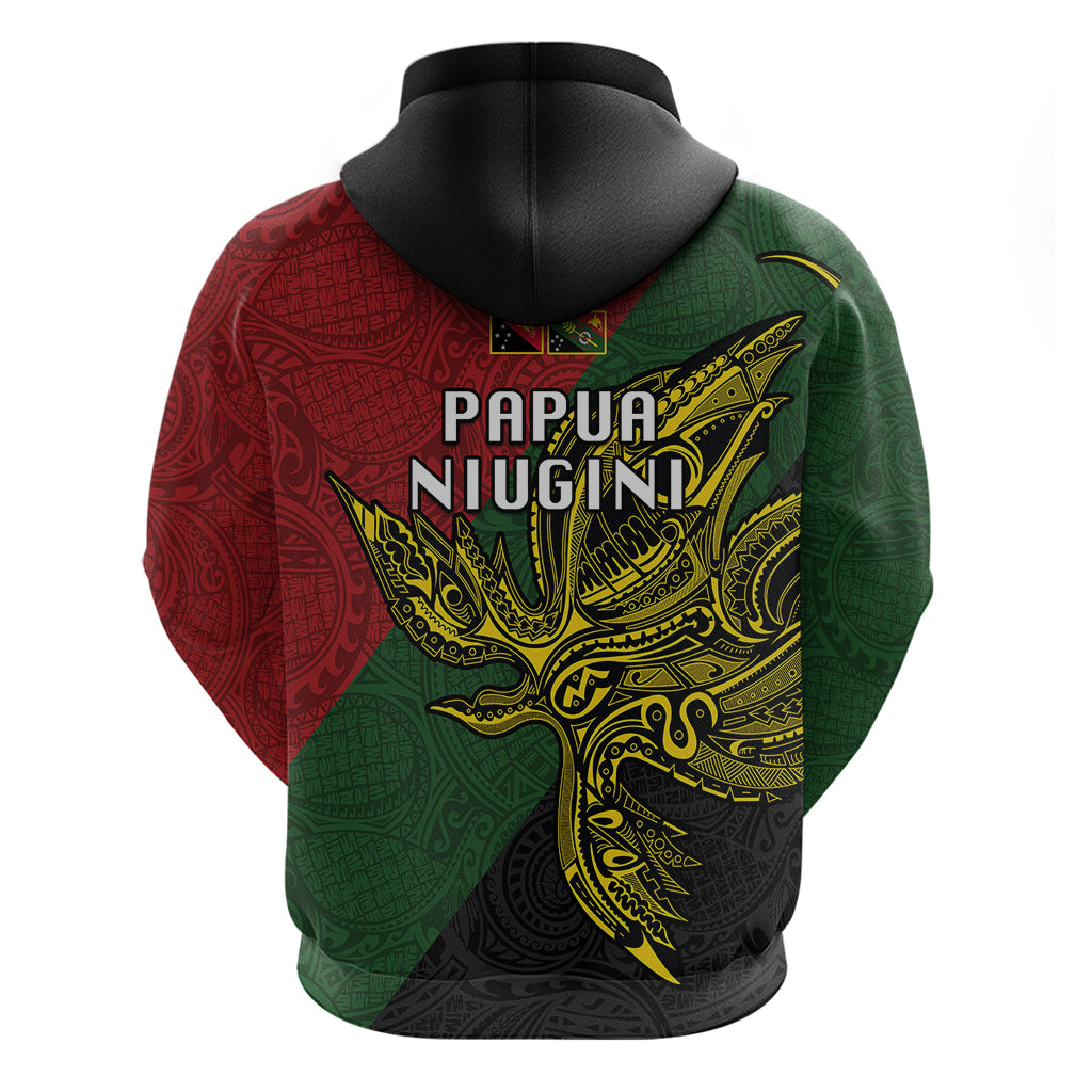 Papua New Guinea Chimbu Province Hoodie PNG Birds Of Paradise Polynesian Arty Style LT03 - Polynesian Pride