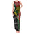 Papua New Guinea Chimbu Province Tank Maxi Dress PNG Birds Of Paradise Polynesian Arty Style LT03 Women Green - Polynesian Pride