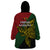 Papua New Guinea Chimbu Province Wearable Blanket Hoodie PNG Birds Of Paradise Polynesian Arty Style LT03 - Polynesian Pride